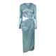 рокля,дамски,поли,и,рокли,off,white,metallic,draped,midi,dress,silver