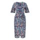 дамска,рокля,дамски,поли,и,рокли,yumi,women,s,navy,zebra,stripe,midi,wrap,dress,navy