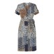 рокля,дамски,поли,и,рокли,yumi,yumi,navy,patchwork,animal,print,shirt,dress,navy