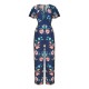 дамски,летни,гащеризони,yumi,yumi,navy,floral,angel,sleeve,jumpsuit,navy