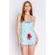 пижама,дамски,пижами,дамски,облекла,размер,pj,salvage,salvage,adjustable,dog,print,pyjama,set,aqua