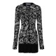 рокля,дамски,поли,и,рокли,off,white,knit,dress,black,white