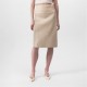 пола,поли,и,къси,панталони,off,white,leather,skirt,sand