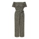 дамски,летни,гащеризони,mela,london,mela,london,black,daisy,print,bardot,jumpsuit,black