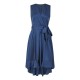 дамска,рокля,дамски,поли,и,рокли,mela,london,women,s,green,satin,dipped,hem,midi,wrap,dress,navy
