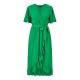 рокля,дамски,поли,и,рокли,mela,london,mela,london,greenwrap,over,frill,hem,dress,bright,green