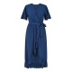рокля,дамски,поли,и,рокли,mela,london,mela,london,greenwrap,over,frill,hem,dress,navy