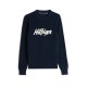 пуловер,мъжки,пуловери,tommy,hilfiger,men's,logo,knitted,crew,neck,jumper,night,navy