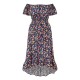 дамска,рокля,дамски,поли,и,рокли,mela,london,women,s,navy,bardot,floral,high,low,maxi,dress,navy