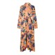 рокля,дамски,пижами,off,white,floral,dressing,gown,peach,orange