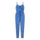 дамски,летни,гащеризони,mela,london,mela,london,blue,daisy,print,wrap,over,jumpsuit,blue