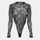 дамски,топове,palm,angels,women's,lace,bodysuit,black