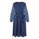 рокля,дамски,поли,и,рокли,mela,london,mela,london,navy,dobby,spot,wrap,over,midi,dress,navy