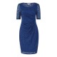 рокля,дамски,поли,и,рокли,yumi,yumi,navy,ruched,lace,dress,navy