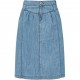 дамска,пола,поли,и,къси,панталони,yumi,women,s,blue,chambray,denim,skirt,light,blue