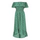 дамска,рокля,дамски,поли,и,рокли,mela,london,women,s,green,ditsy,daisy,printed,bardot,maxi,dress,green