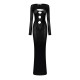 рокля,дамски,поли,и,рокли,off,white,cut,out,maxi,dress,black,lt,blue