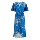 рокля,дамски,поли,и,рокли,mela,london,mela,london,blue,floral,dip,hem,wrap,midi,dress,blue