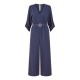 дамски,летни,гащеризони,mela,london,mela,london,navy,wrap,over,stretch,jumpsuit,navy