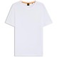тениска,мъжки,тениски,boss,mens,boss,orange,tales,t,shirt,with,logo,patch,premium,cotton,white