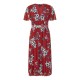рокля,дамски,поли,и,рокли,mela,london,mela,london,red,floral,print,pleated,dress,red