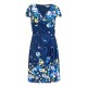 рокля,дамски,поли,и,рокли,yumi,yumi,floral,ruched,bodycon,dress,in,navy,navy