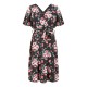 дамска,рокля,дамски,поли,и,рокли,mela,london,women,s,black,floral,wrap,skater,dress,black