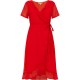 рокля,дамски,поли,и,рокли,yumi,yumi,green,frill,wrap,dress,red