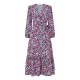 дамска,рокля,дамски,поли,и,рокли,yumi,women,s,green,daisy,print,midi,wrap,dress,pink