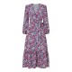 рокля,дамски,поли,и,рокли,yumi,yumi,green,daisy,print,wrap,midi,dress,pink