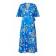 рокля,дамски,поли,и,рокли,yumi,yumi,blue,floral,satin,wrap,dress,blue,satin