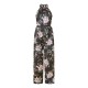 дамски,летни,гащеризони,yumi,yumi,black,floral,satin,halter,neck,jumpsuit,black