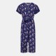 дамски,летни,гащеризони,yumi,women,s,navy,crane,print,culotte,jumpsuit,navy