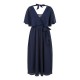 рокля,дамски,поли,и,рокли,yumi,women's,navy,midi,wrap,dress,navy