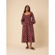 рокля,дамски,поли,и,рокли,nobodys,child,longsleeve,imogen,midi,dress,burgundy