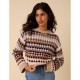 пуловер,дамски,плетени,дрехи,nobodys,child,texture,stripe,jumper,multi