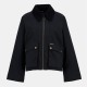 яке,дамски,якета,и,палта,barbour,women's,winnie,long,sleeve,oversized,fit,barn,jacket,black