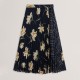дамска,пола,ted,baker,women,s,print,midi,skirt,navy