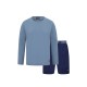 тениска,мъжки,пижами,lyle,and,scott,l,s,tee,&,short,sn99,blue,peacoat