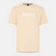 тениска,мъжки,тениски,boss,logo,print,t,shirt,beige,wht,131