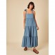 дамска,рокля,дамски,поли,и,рокли,nobodys,child,women,s,iris,a,line,dress,blue