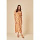 дамска,рокля,дамски,поли,и,рокли,nobodys,child,women,s,rye,puff,sleeve,square,neckline,milkmaid,dress,multi