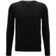 пуловер,мъжки,пуловери,boss,men,s,leno,knit,jumper,soft,virgin,wool,black