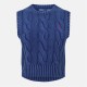 дамски,плетени,дрехи,polo,ralph,lauren,knitted,cable,knit,vest,midnight,royal
