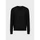 блуза,облекла,на,разпродажба,мъжки,пуловери,emporio,armani,monogram,crew,sweater,nero