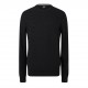 плетена,блуза,мъжки,пуловери,мъжки,тениски,boss,men's,knitted,top,black