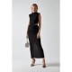 glamorous,black,glitter,ruched,midaxi,skirt,black