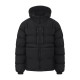 яке,мъжки,якета,pretty,green,mens,baffle,hooded,long,sleeve,short,puffer,jacket,black