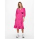 дамска,рокля,дамски,поли,и,рокли,only,olivia,wrapped,dress,womens,fuchsia,purple