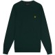 блуза,облекла,на,разпродажба,мъжки,пуловери,lyle,and,scott,merino,crew,knit,sweater,dk,green,w486